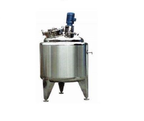 Vacuum Static Mixer Reactor Double Jacketed 500 Liter With Bottom Valve Discharge