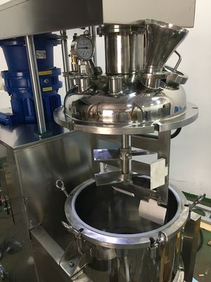 Industrial Battery Slurry Mixer 100 Liters Double Motors Vacuum Emulsifying Mixer