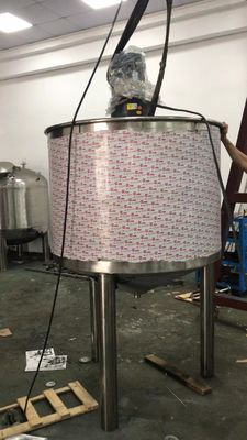 Electric 1000 Liter Single Layer Mixing Tank Cylindrical For Tire Glue