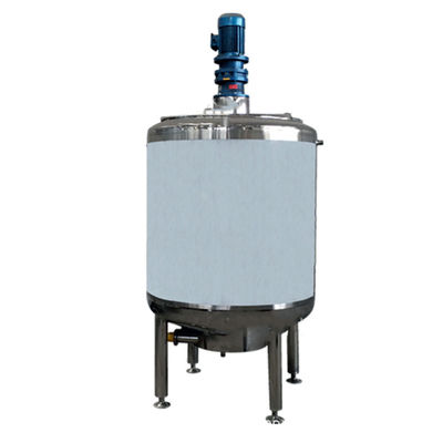 SS304 SS316L Agitation Tank 500 Kg Mixer Tank Temperature Controlled Fixed Installation