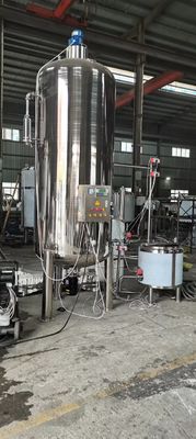 Soap Mixer Reactor 15 Ton With Top Mixer And Bottom Homogenizer Siemens Motor