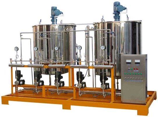 Zylindrischer chemischer Mischbehälter automatische Steuerung durch PLC Edelstahl