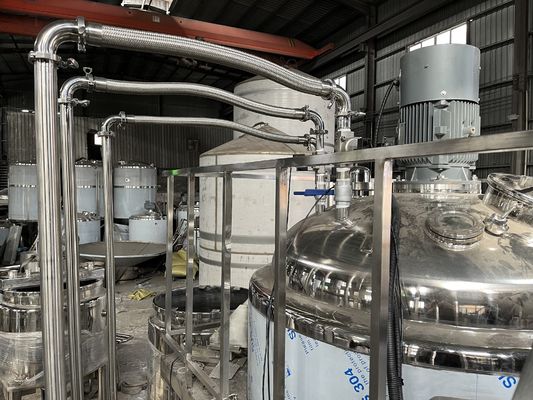 Optisches Glas Chemikalien Speicherbehälter 2500 Liter Chemische Mischmaschine